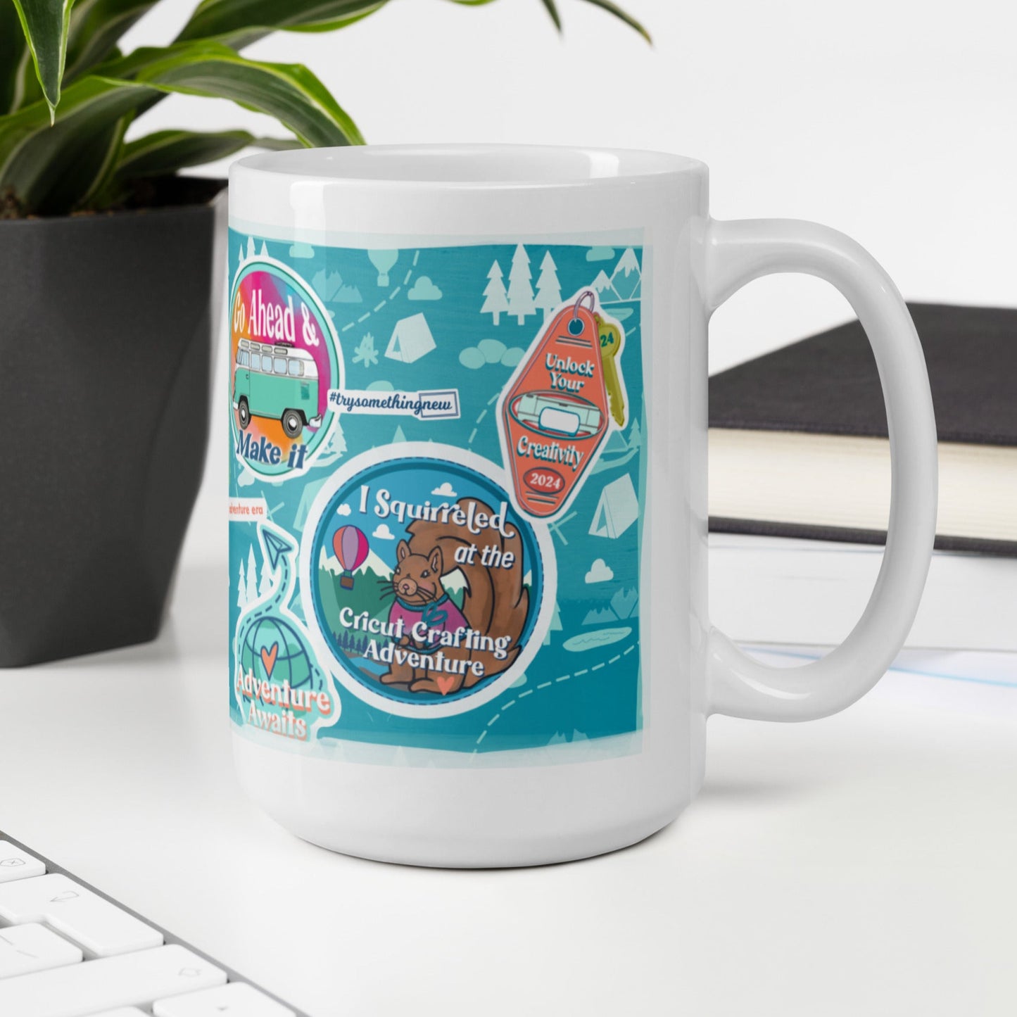 Cricut Crafting Adventure Summit 2024 Mug, White