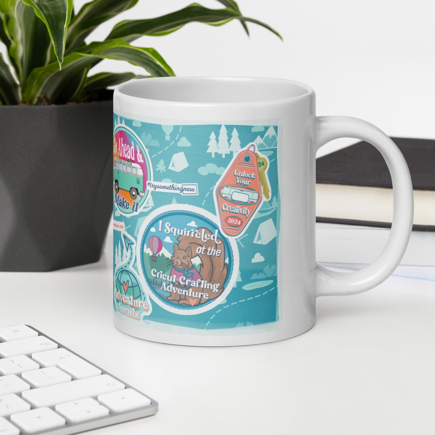 Cricut Crafting Adventure Summit 2024 Mug, White